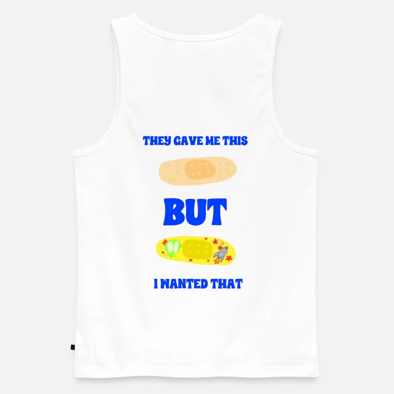 Klassisches Dressing oder Space Dressing - Männer Premium Bio Tank Top - Weiß