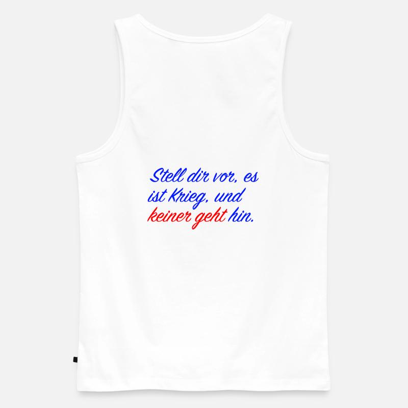 Stell dir vor - Männer Premium Bio Tank Top - Weiß