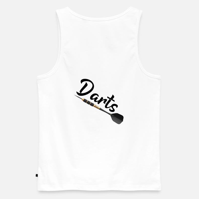 darts - Männer Premium Bio Tank Top - Weiß