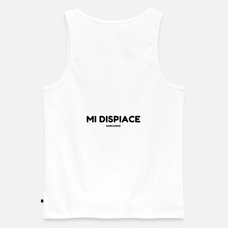 Mi dispiace sarkasmo - Männer Premium Bio Tank Top - Weiß