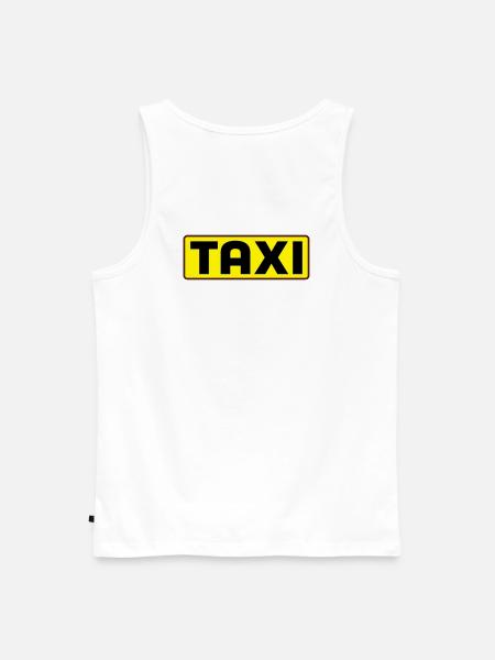 taxi - Men's Premium Organic Tank Top - white