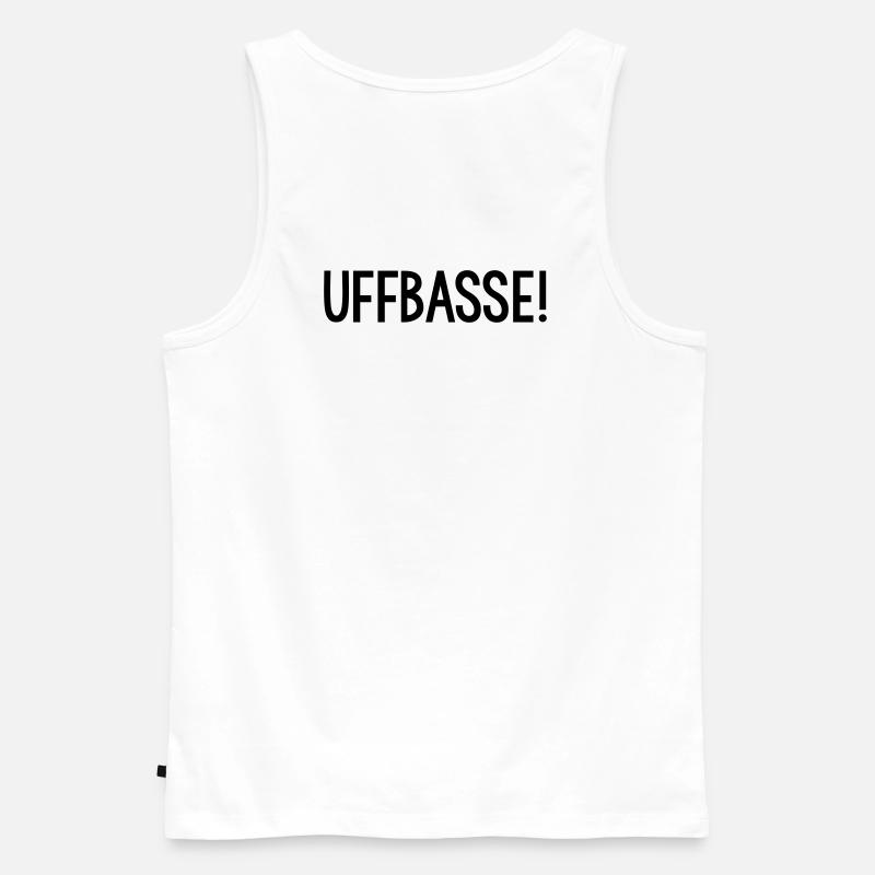 UFFBASSE Dialekt badisch - Männer Premium Bio Tank Top - Weiß