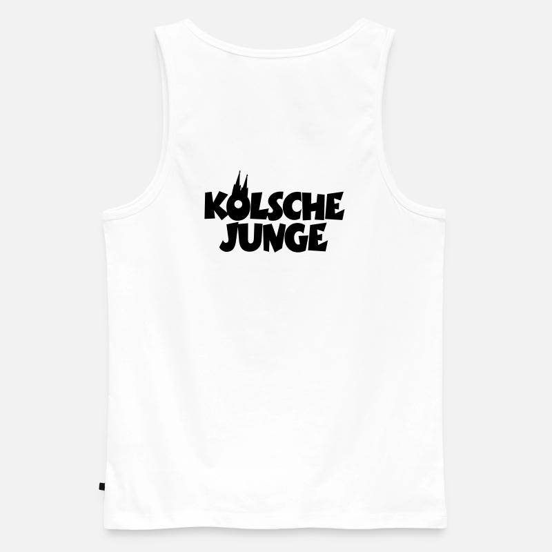 Kölsche Junge - Kölner Jungs aus Köln - Männer Premium Bio Tank Top - Weiß