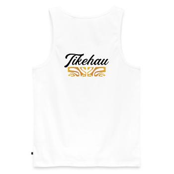 TIKEHAU - Débardeur bio Premium Homme - blanc - Dos - AI Model Male 178 light (178cm)