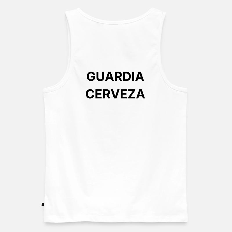 Bierpolizei. 17. Polizeirevier - Männer Premium Bio Tank Top - Weiß