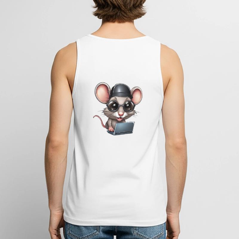 computer, computer geek, computer scientist Men's Premium Organic Tank Top