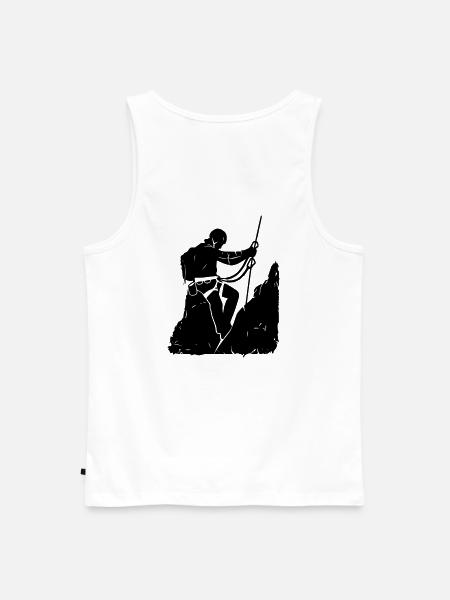 Via Ferrata Adventure – Via Ferrata Design - Men's Premium Organic Tank Top - white