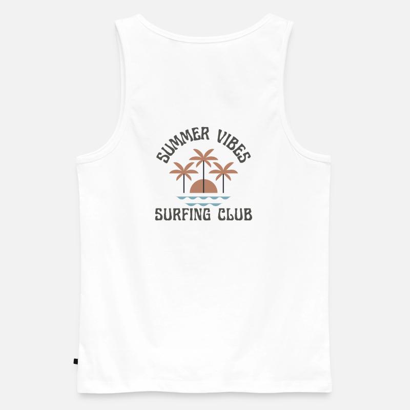 TreadZ Summer Vibes - Männer Premium Bio Tank Top - Weiß