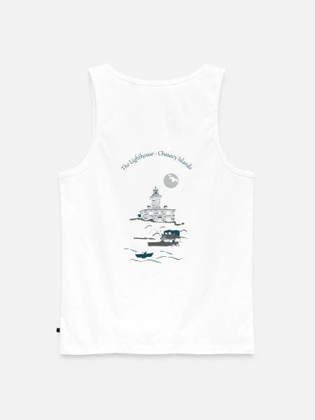 Lighthouse -Chausey Islands - Débardeur bio Premium Homme - blanc