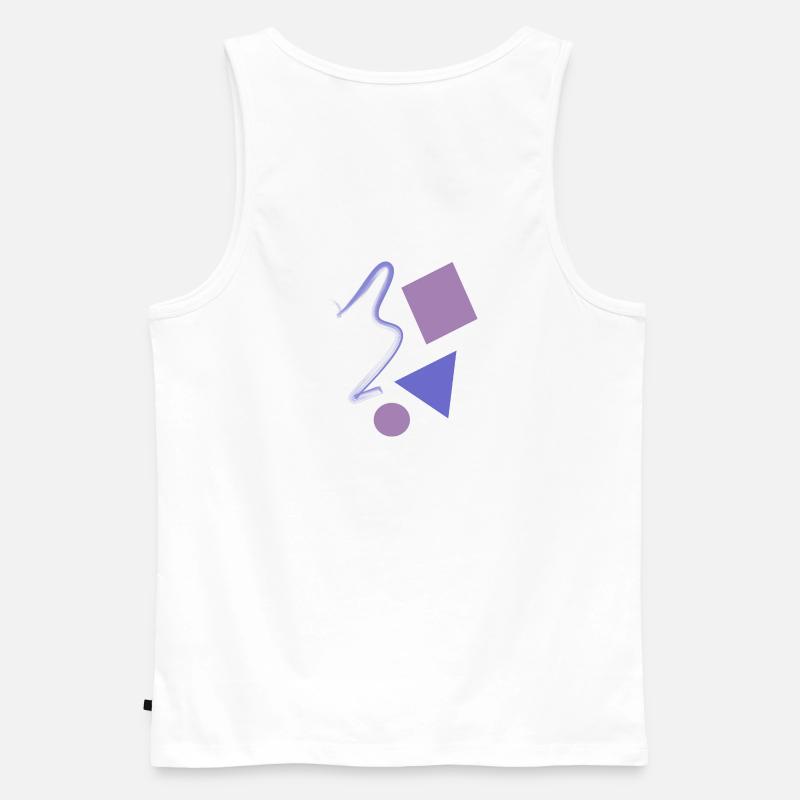 Abstraktes Design: Connection - Männer Premium Bio Tank Top - Weiß
