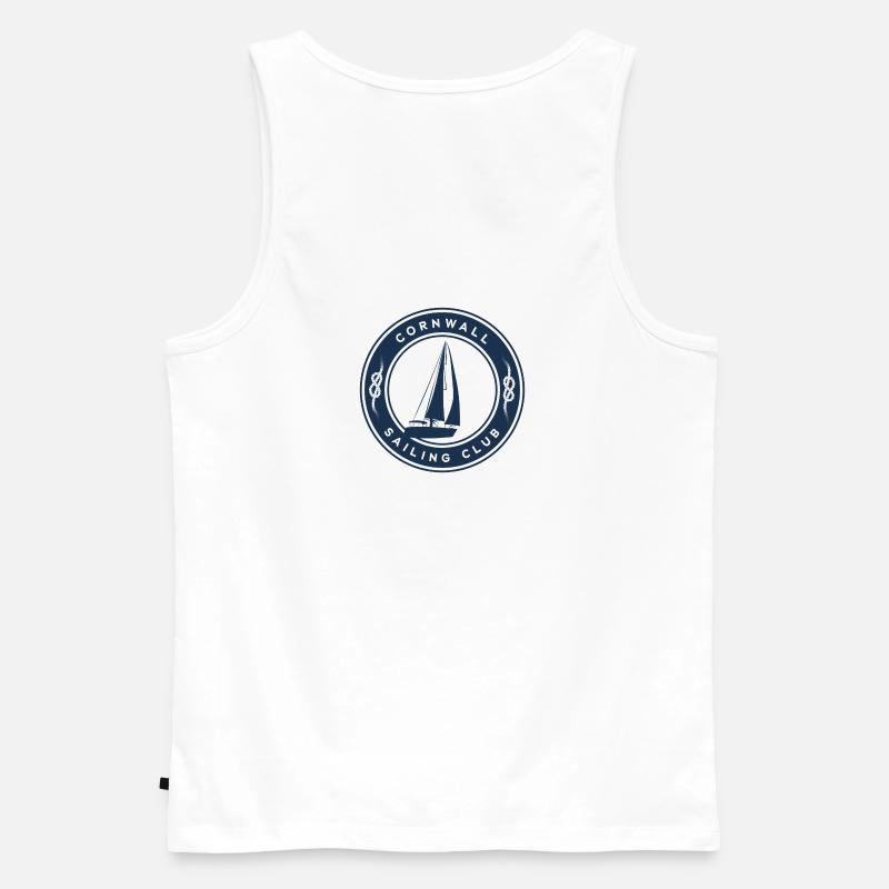 Cornwall Segeln - Männer Premium Bio Tank Top - Weiß