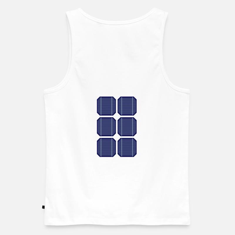 Solarzellen - Männer Premium Bio Tank Top - Weiß