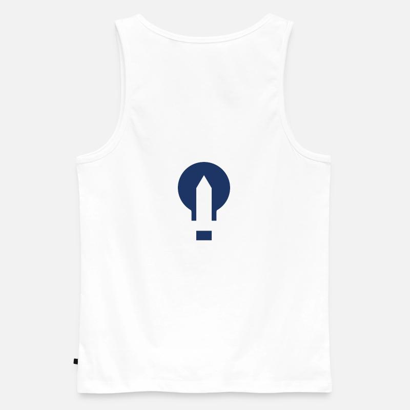 Edison - Männer Premium Bio Tank Top - Weiß