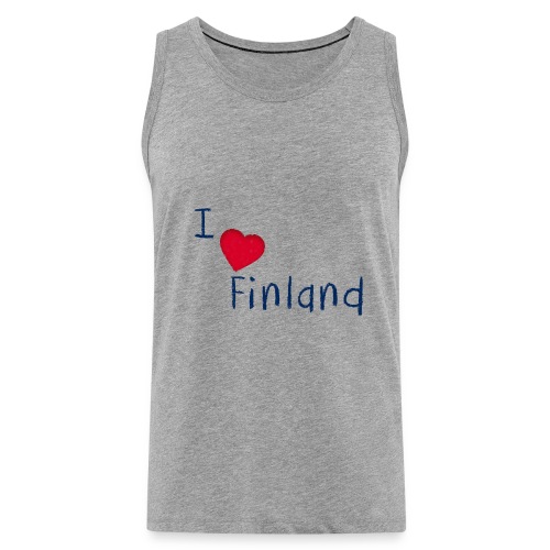 I Love Finland - Miesten premium hihaton paita