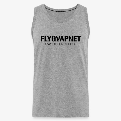 FLYGVAPNET - SWEDISH AIR FORCE - Premiumtanktopp herr