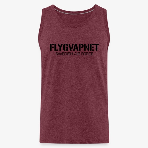 FLYGVAPNET - SWEDISH AIR FORCE - Premiumtanktopp herr
