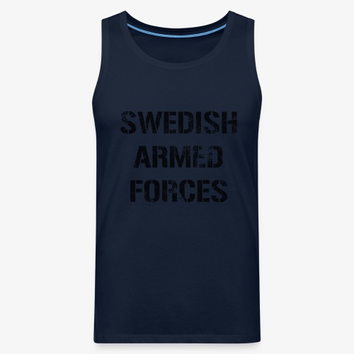 SWEDISH ARMED FORCES - Sliten - Premiumtanktopp herr