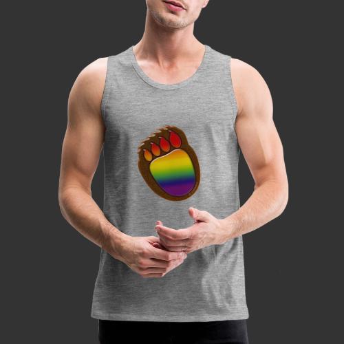 Bear paw with rainbow - Men's Premium Tank Top
