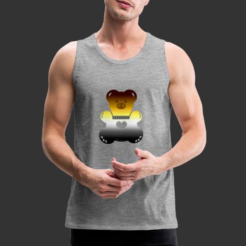 Rainbow bear in bear color - Men's Premium Tank Top