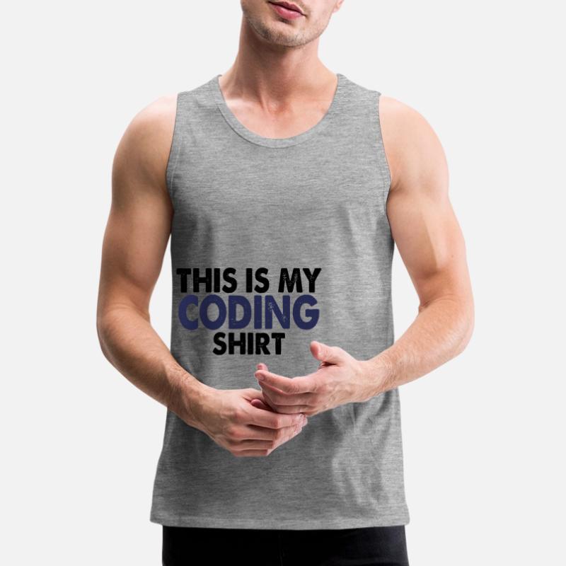 Coding nerd computer programming Men's Premium Organic Tank Top