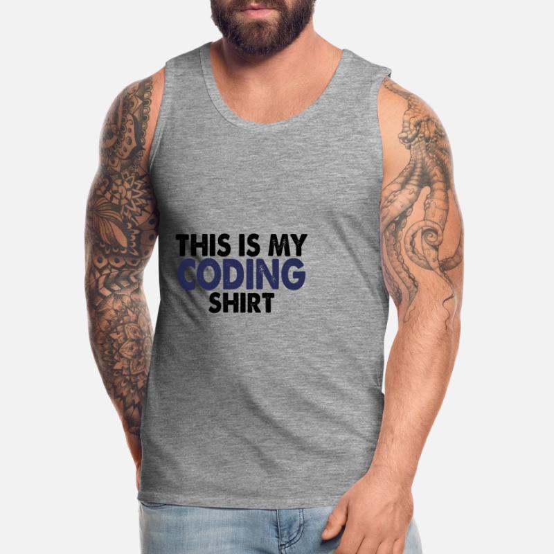 Coding nerd computer programming Men's Premium Organic Tank Top