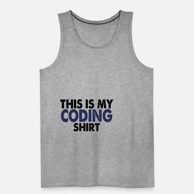 Coding nerd computer programming Men's Premium Organic Tank Top