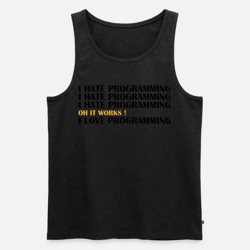 Informatiker Informatik Student i love programming Männer Premium Bio Tank Top