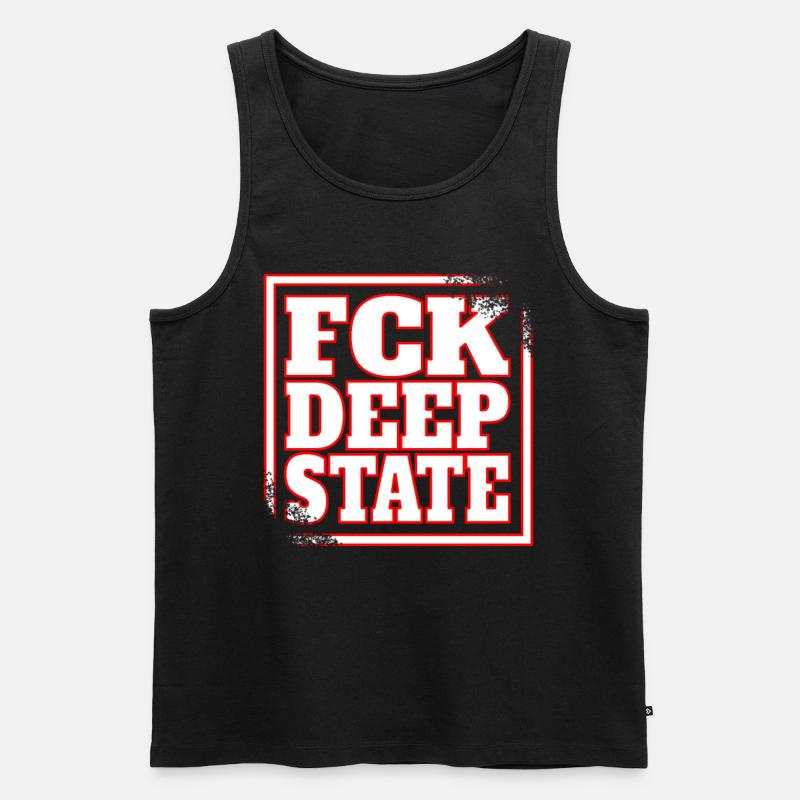 deep state - deepstate - deep state Men's Premium Organic Tank Top