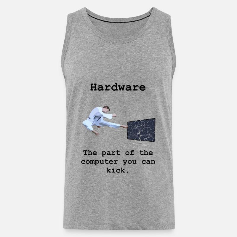 Programming Programmer Computer Science Hardware - Men's Premium Organic Tank Top - heather grey