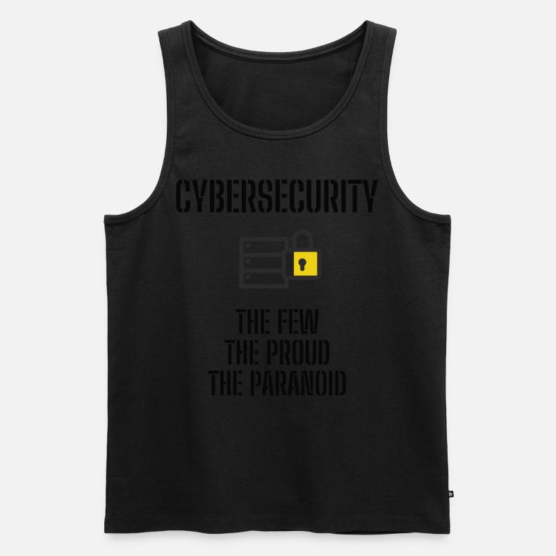 Cybersecurity - IT Security Computer Scientists Men's Premium Organic Tank Top