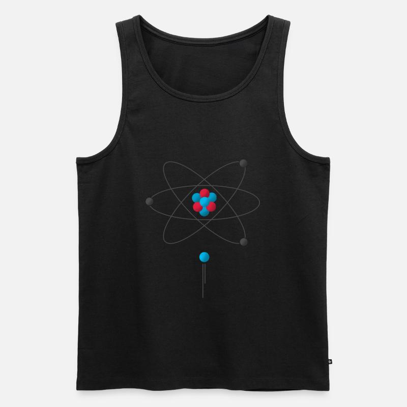 Éléments de science des électrons neutrons protons atomiques Débardeur bio Premium Homme