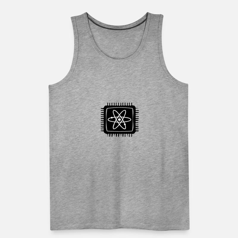 Quantencomputer Quanten Computer Physik Atom Chip Männer Premium Bio Tank Top