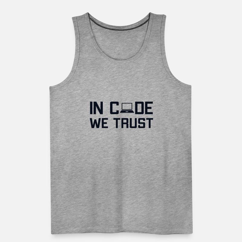 In Code We Trust Softwareingenieur Developer Männer Premium Bio Tank Top
