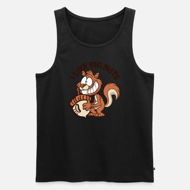 I Like Big Nuts Grauhörnchen Squirrel Eichhörnchen Männer Premium Bio Tank Top