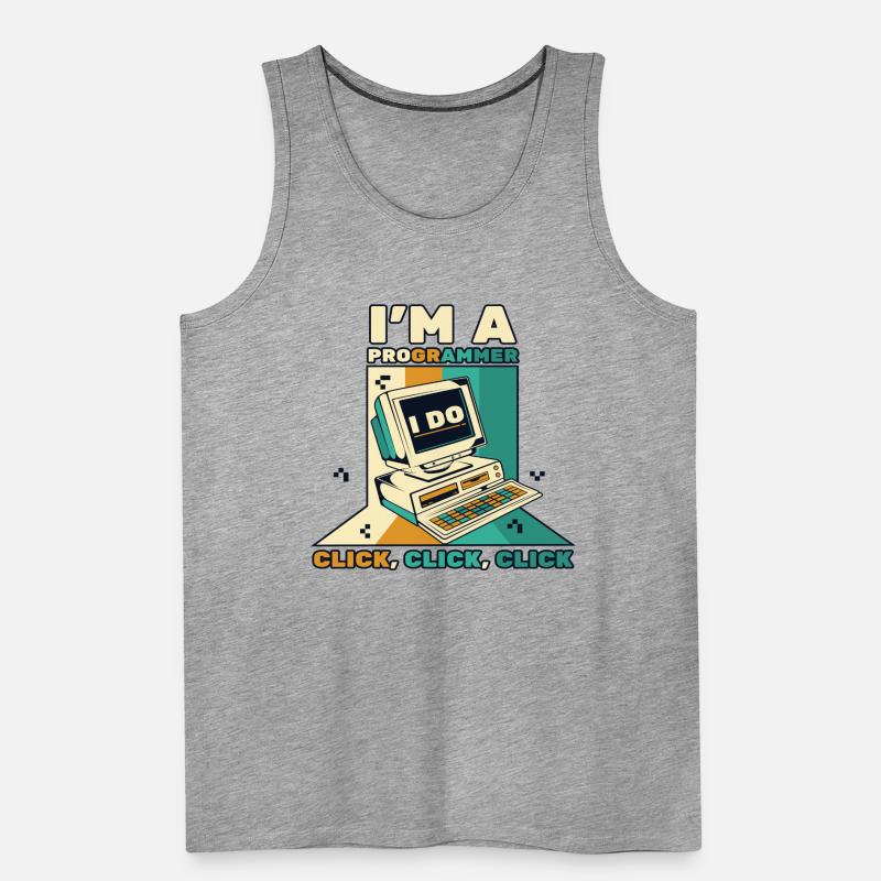 I'm A Programmer Click Softwareingenieur Coder Männer Premium Bio Tank Top