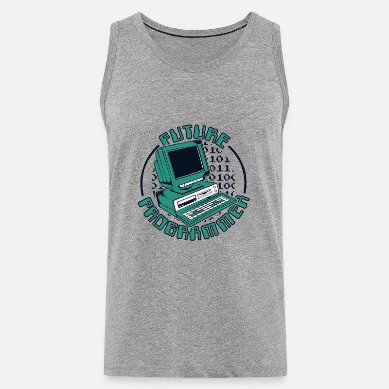 Future Programmer Softwareingenieur Developer - Männer Premium Bio Tank Top - Grau meliert
