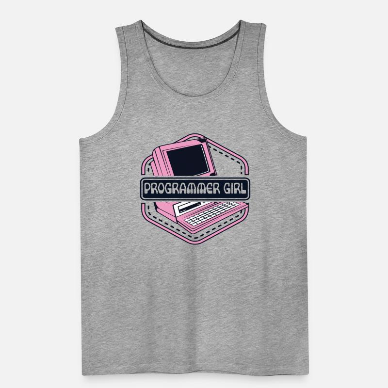 Programmer Girl Software Engineer Developer Men's Premium Organic Tank Top