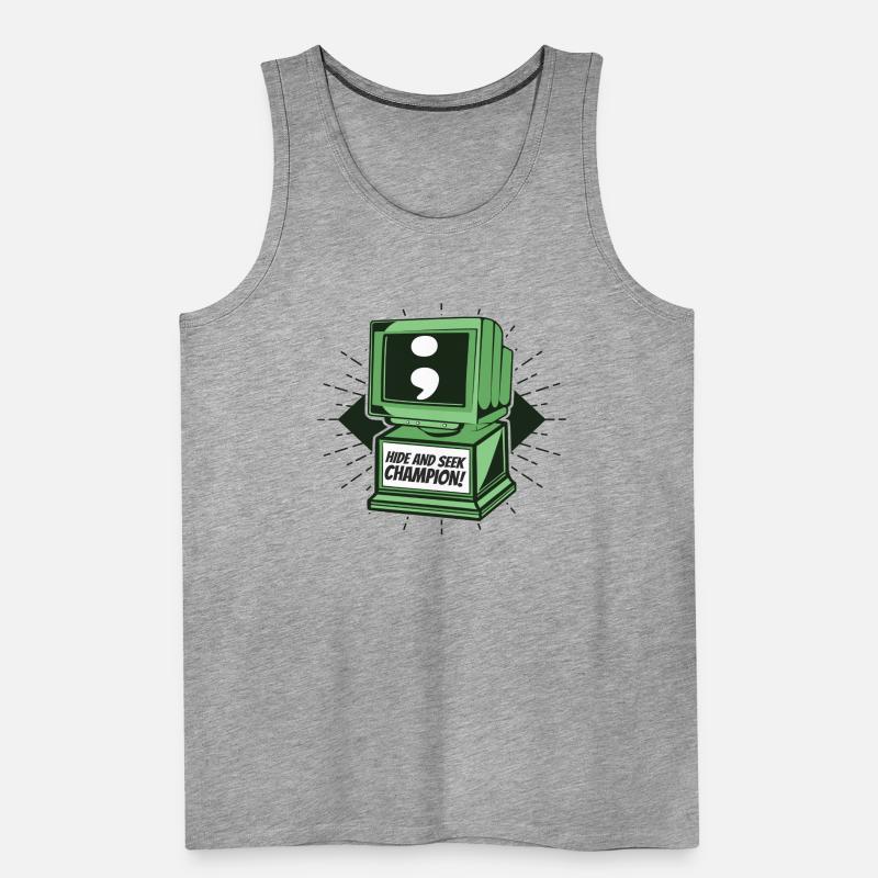 Hide And Seek Champion Softwareingenieur Coder Männer Premium Bio Tank Top