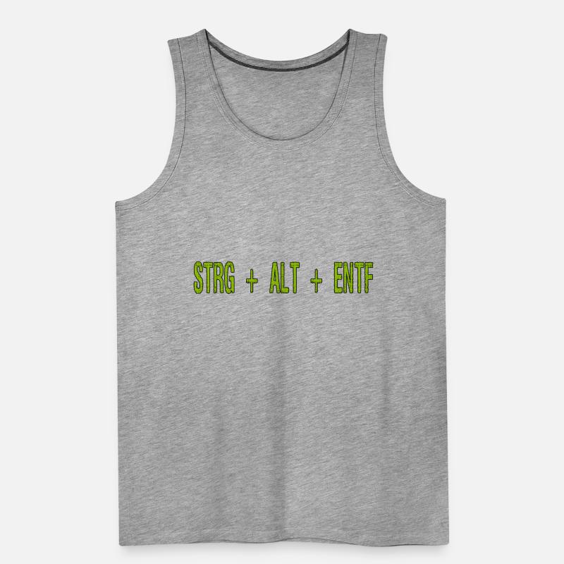CTRL ALT DEL - Keyboard shortcut Program Crash Men's Premium Organic Tank Top