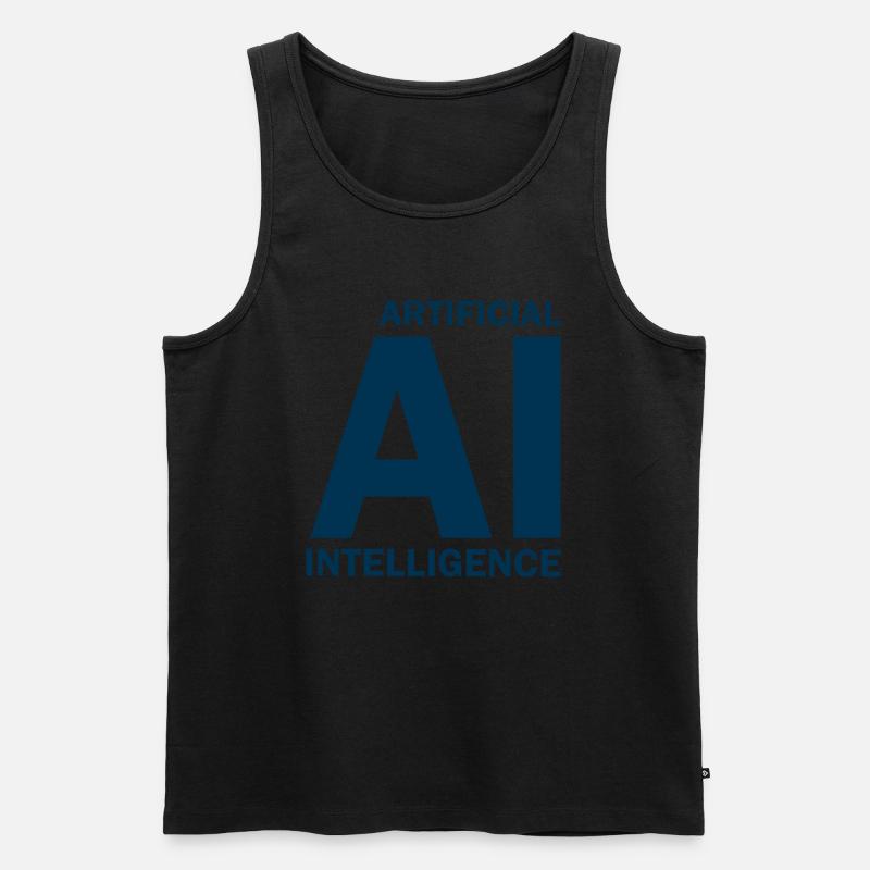 Artificial Intelligence - Artificial Intelligence - Men's Premium Organic Tank Top - heather grey