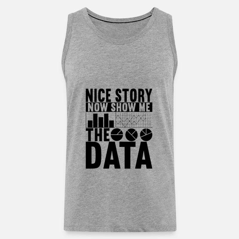 Data Scientist Data Analyst - Männer Premium Bio Tank Top - Grau meliert