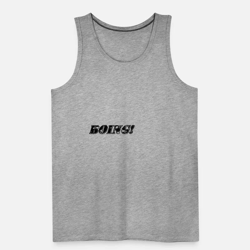 Boing ! C’est un sort de BD. C’est un sort de dessin animé. Débardeur bio Premium Homme
