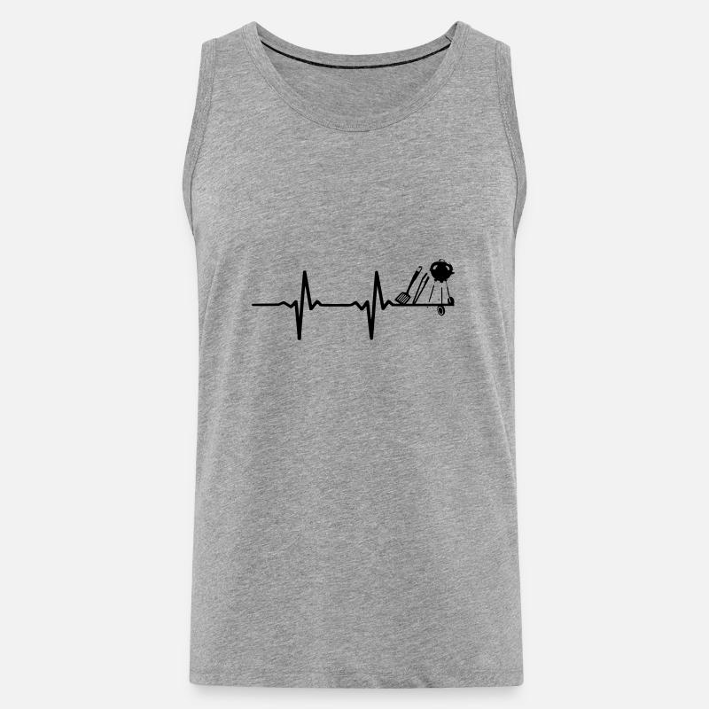 Grill Evolution - Männer Premium Bio Tank Top - Grau meliert