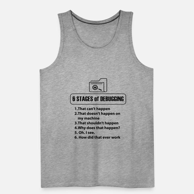 Code Programmer Nerd Bug Developer Gifts Men's Premium Organic Tank Top