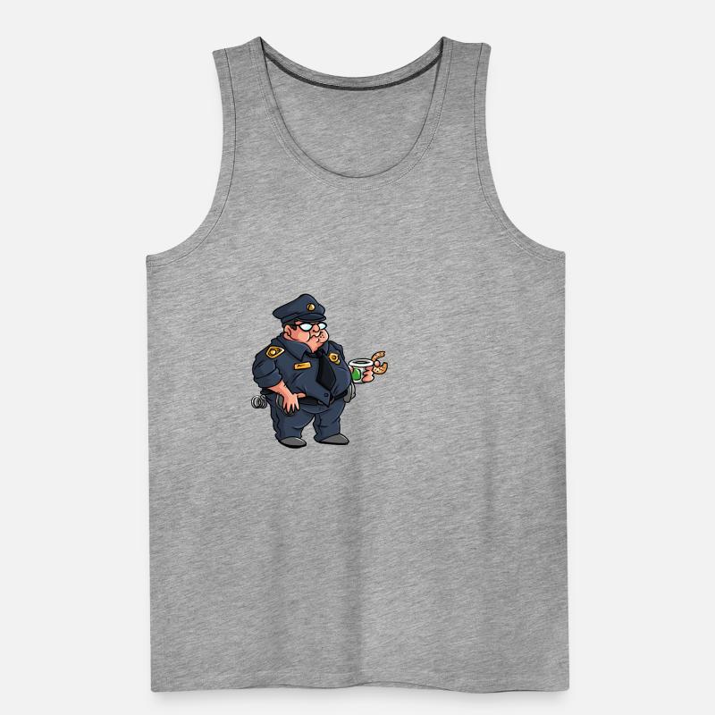Fat policeman Men's Premium Organic Tank Top
