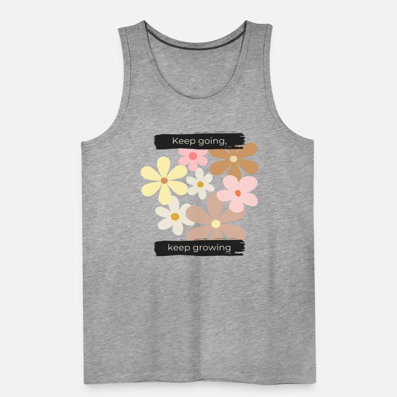 Keep going, keep growing Männer Premium Bio Tank Top