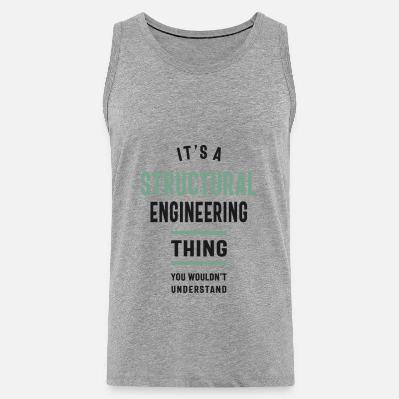 A Structural Engineering Thing - Men's Premium Organic Tank Top - heather grey