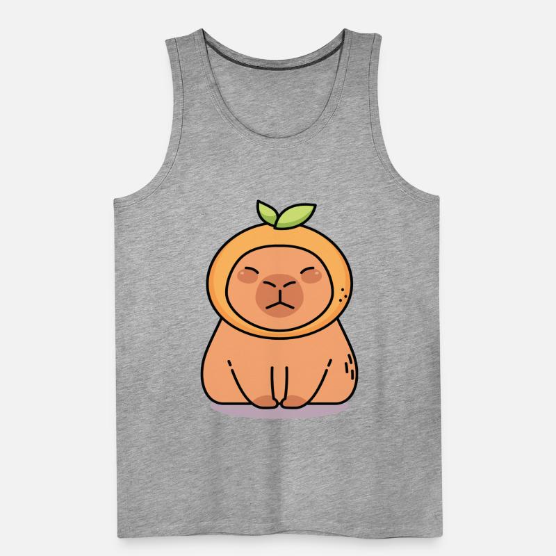 Capybara Kawaii Men's Premium Organic Tank Top