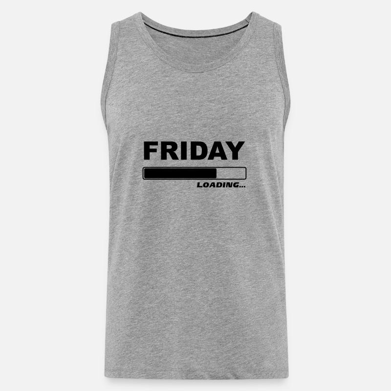 Friday 1c loading ... - Men's Premium Organic Tank Top - heather grey