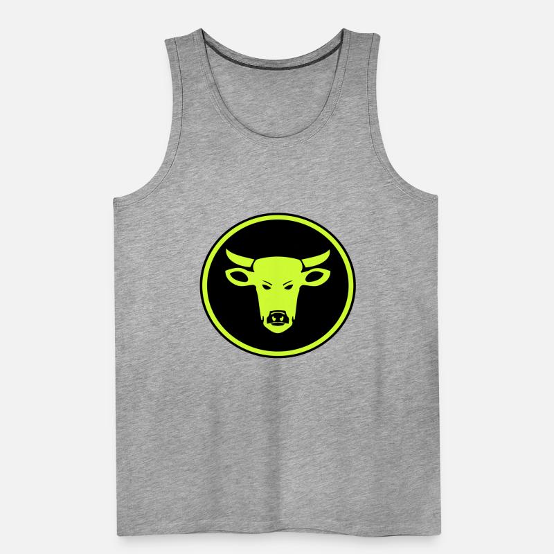 Cow Beef Men's Premium Organic Tank Top